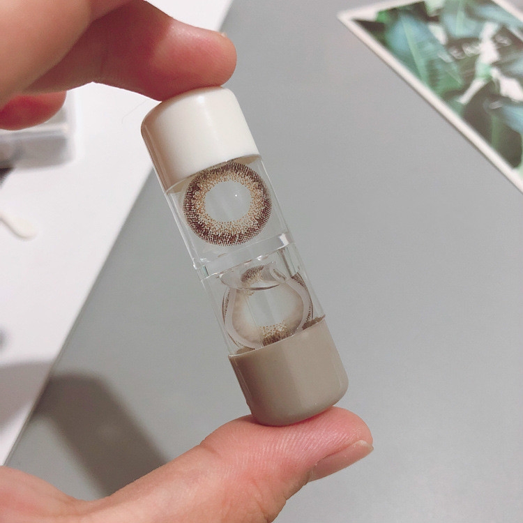 

10 PCS Contact Lens Companion Box Double Head Box RGP Rigid Glasses Case Random Colour