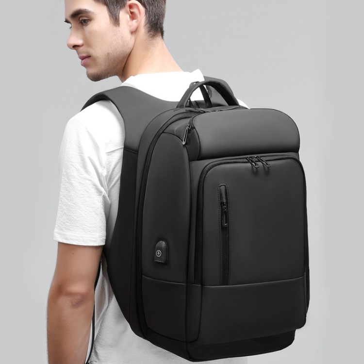

Business Travel Bag PVC Waterproof Backpack(Gray)