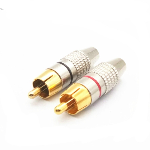 

30 PCS / 15 Pairs 270RCA Lotus Head AV Plug Video Head Audio Head RCA Plug Lotus Plug(Color Random Delivery)