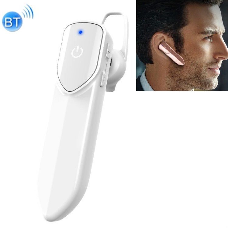 

V19 Bluetooth Headset Single-ear Business Stereo Wireless Version 5.0(White)