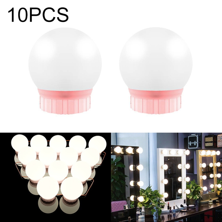 

10 LEDs Mirror Front Light Dimmable Makeup Mirror USB Touch Control Light