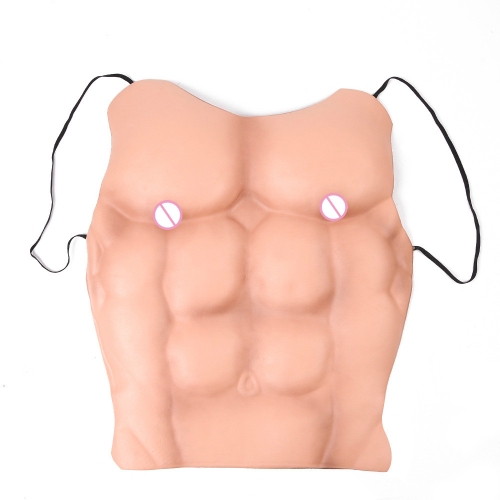 

3 PCS Masquerade Show/Cosplay Dress Up Funny Articles Fake Pectoral Muscles, Size: One Size