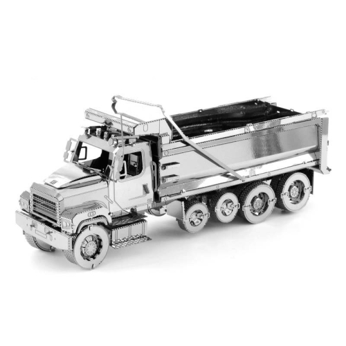 

3D Metal Assembly Model Engineering Vehicle Series DIY Puzzle Toy, Style:Dump Truck