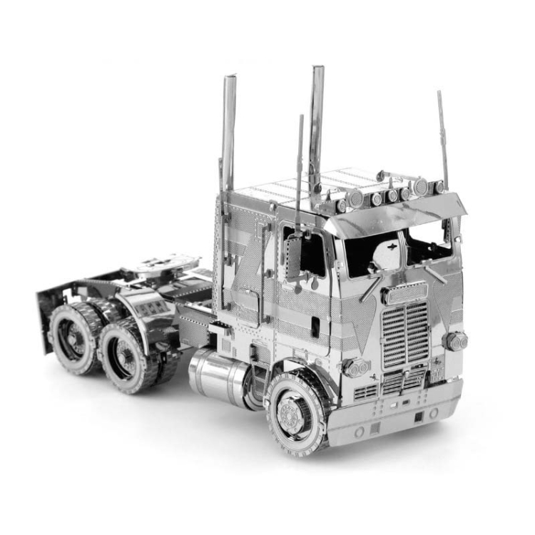

3D Metal Assembly Model Engineering Vehicle Series DIY Puzzle Toy, Style:COE Truck