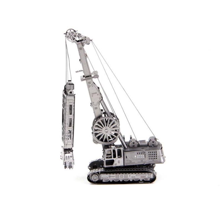 

3D Metal Assembly Model Engineering Vehicle Series DIY Puzzle Toy, Style:Diaphragm Wall Grab