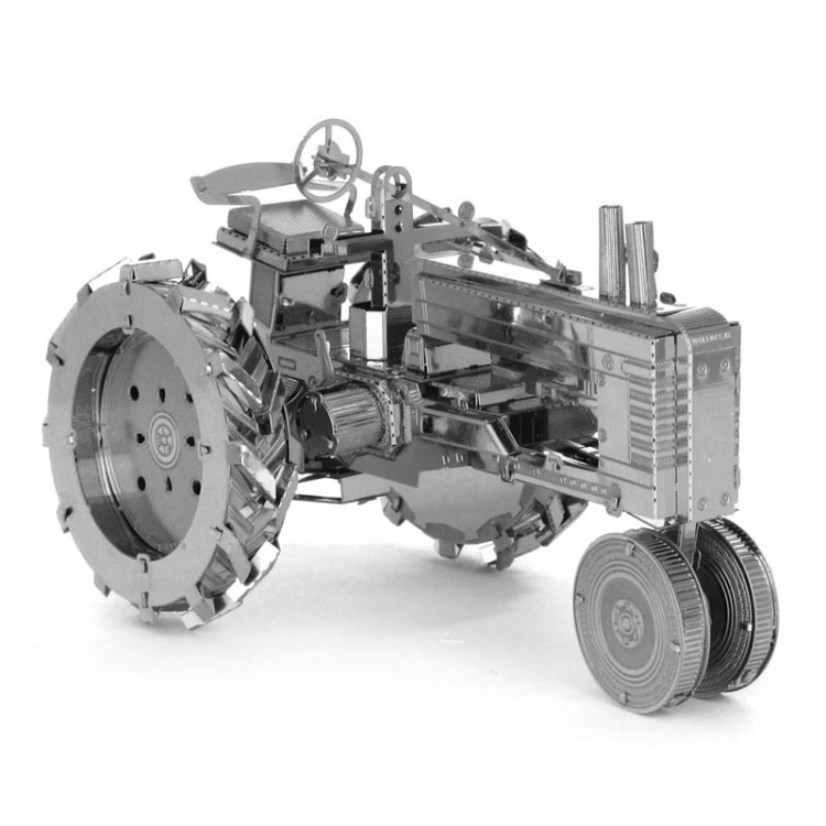 

3D Metal Assembly Model Engineering Vehicle Series DIY Puzzle Toy, Style:Tractor