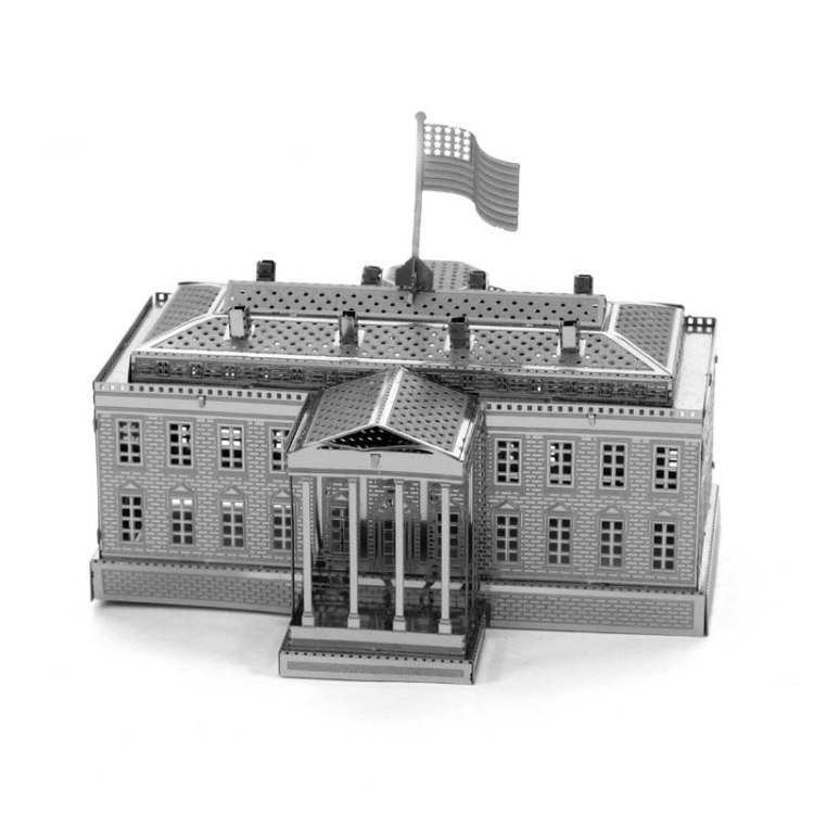 

3 PCS 3D Metal Assembly Model World Building DIY Puzzle Toy, Style:White House