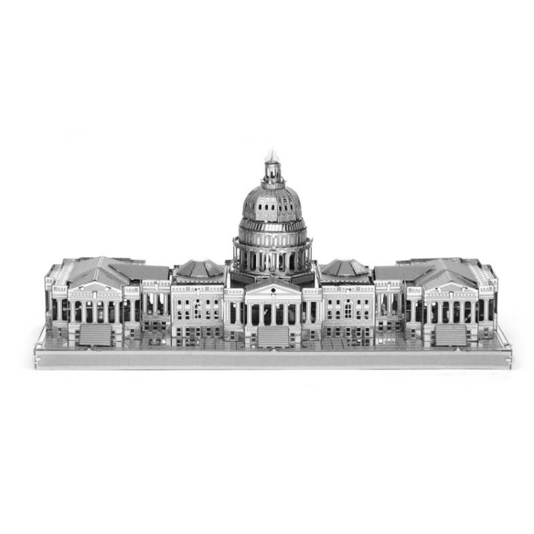 

3 PCS 3D Metal Assembly Model World Building DIY Puzzle Toy, Style:U.S. Congress