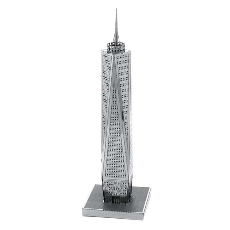 

3 PCS 3D Metal Assembly Model World Building DIY Puzzle Toy, Style:World Trade Center