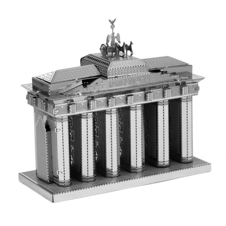 

3 PCS 3D Metal Assembly Model World Building DIY Puzzle Toy, Style:Brandenburg Gate