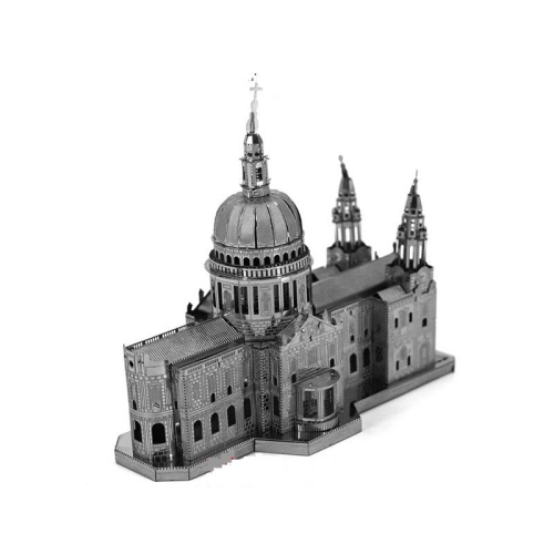 

3 PCS 3D Metal Assembly Model World Building DIY Puzzle Toy, Style:St. Paul Cathedral