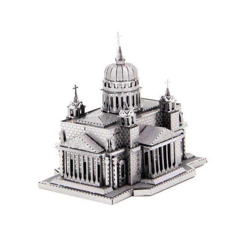 

3 PCS 3D Metal Assembly Model World Building DIY Puzzle Toy, Style:Elon Kiev Cathedral