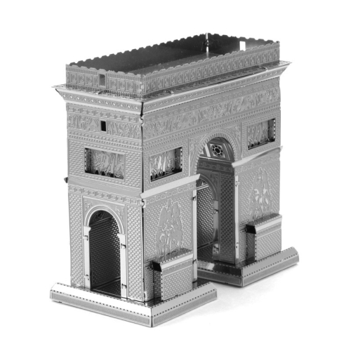 

3 PCS 3D Metal Assembly Model World Building DIY Puzzle Toy, Style:Arc De Triomphe