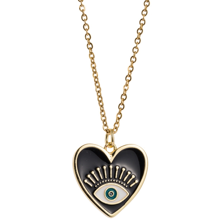 

Devil Eye Necklace Female Dripping Heart-shaped Clavicle Chain