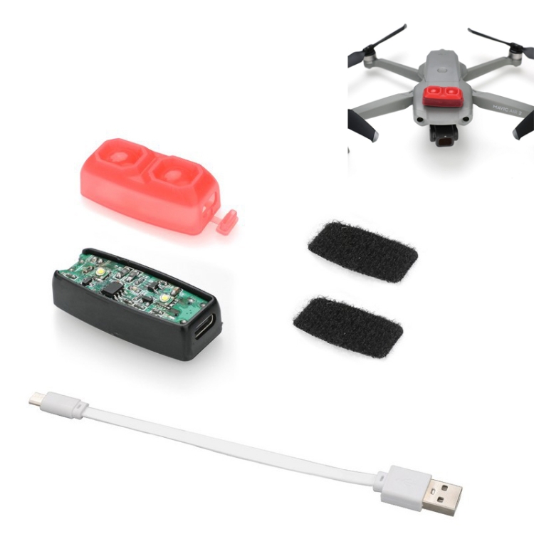 

RCSTQ Flash Strobe Light for DJI Phantom 4 / Mavic Mini / Mavic Air 2 Pro(Red)