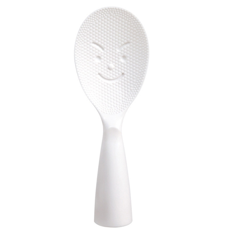 

8 PCS Creative Smile Face Rice Spoon Vertical Type Food Grade Kitchen Rice Cooker Spoon