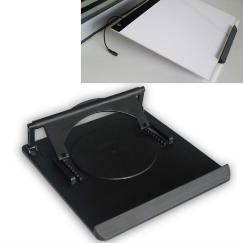 

The 360-degree Rotation Angle Copy Table Base Supports Folding Computer Cooling Base Adjustment Bracket(Black)