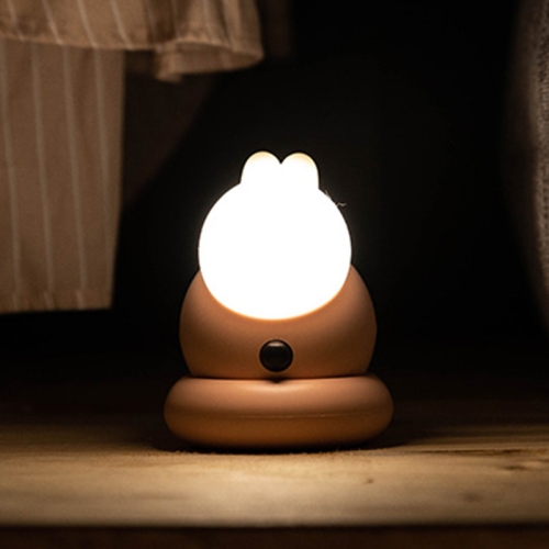 

LED Silicone USB Charging Night Light Human Body Induction Cabinet Wall Corridor Light(Pink Rabbit)