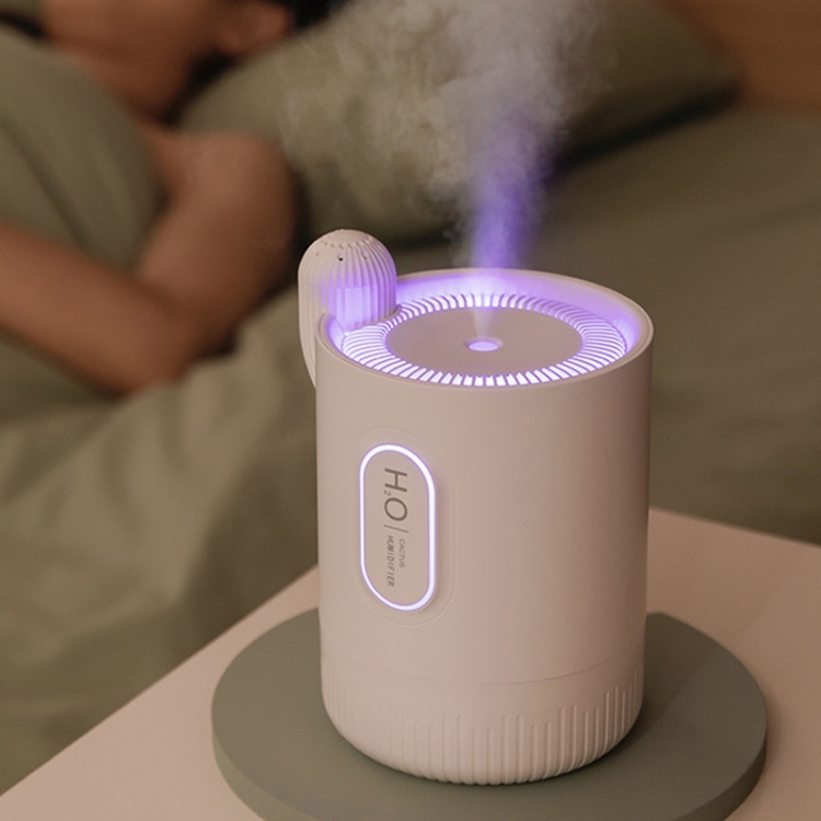 

Household Silent Bedroom Large Capacity Pregnant Women and Babies Purifying Air Small Aroma Spray Humidifier with Night Light(White)
