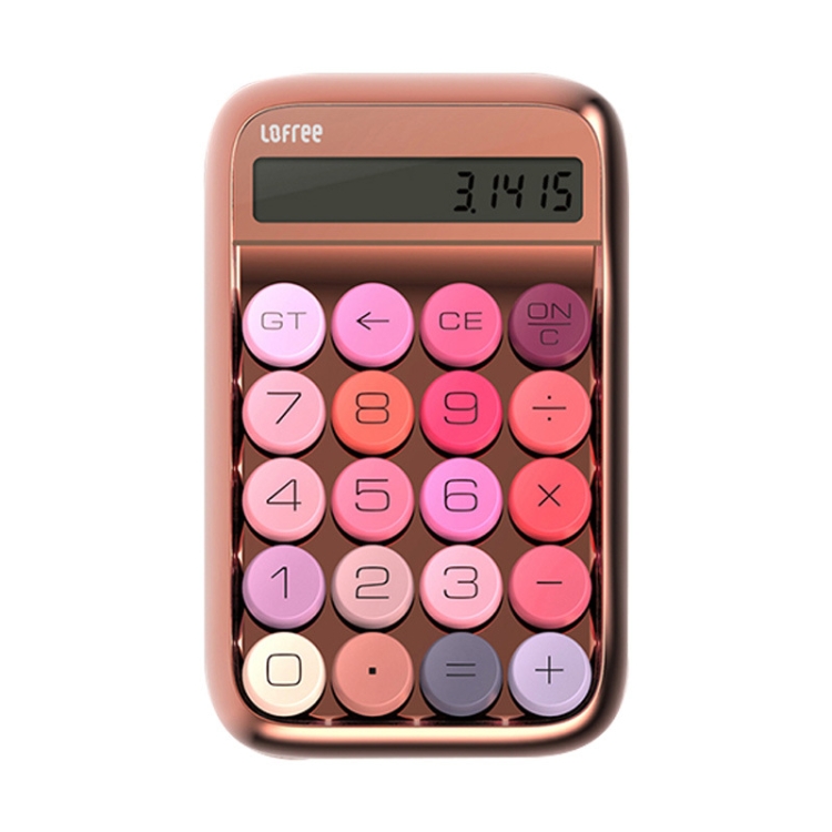 

LOFREE Jelly Bean Calculator Financial Office Small Portable Mechanical Key Green Axis Retro Calculator