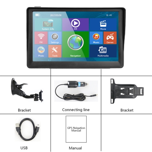 

7-inch GPS Navigator Built-in Map FM Radio MP3 MP4 Video and Music Playback, Color Classification: Southeast Asia Map