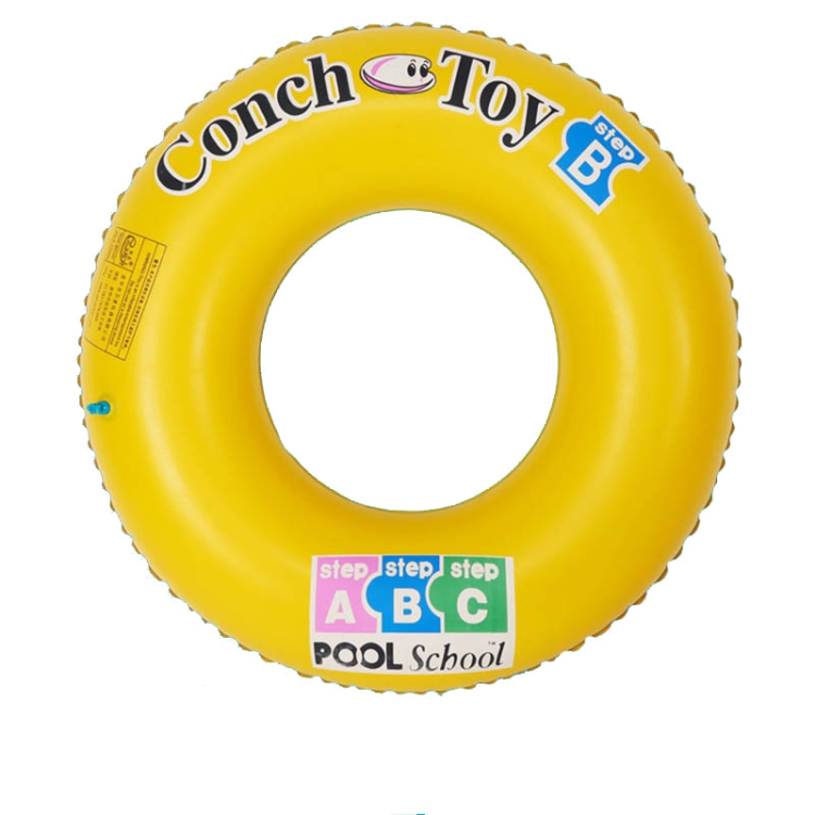 

2 PCS Yellow Letters Inflatable Swimming Ring Thickened PVC Adult Water Ring Floating Ring, Size:60