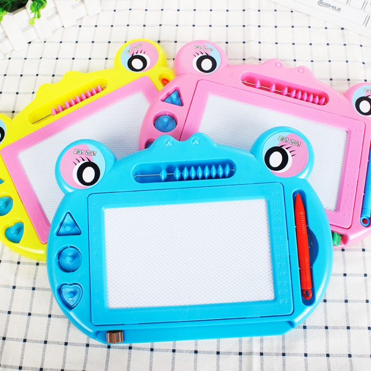 

3 PCS Mini Magnetic Drawing Board Cartoon Frog Writing Board Children Toy, Random Color Delivery