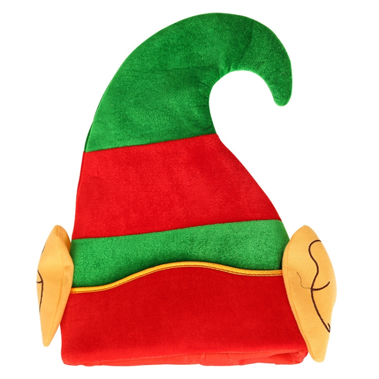 

2 PCS Christmas Decorations Adult Christmas Elf Hats(Gold Velvet)
