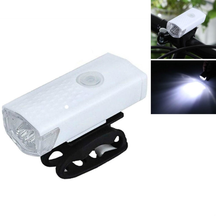 

Bicycle USB Charging Headlight Lighting Cycling Equipment, Color:White 2255 Light