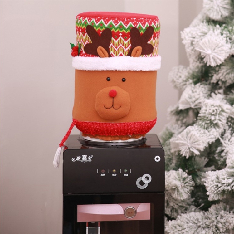 

Christmas Home Decoration Supplies Elastic Water Dispenser Bucket Cover Dust Cover(Deer)