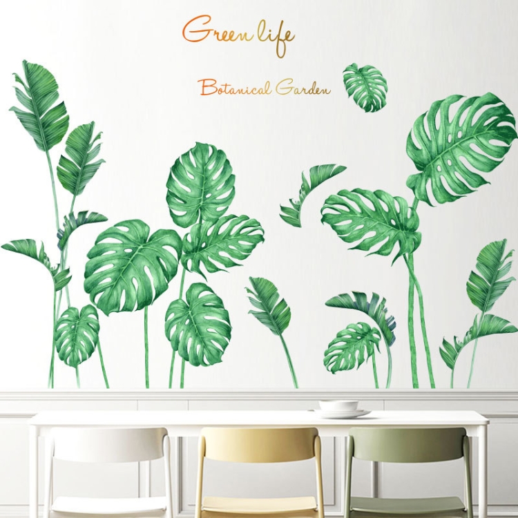 

2 PCS Green Vegetation Home Decoration Self-adhesive Wall Stickers