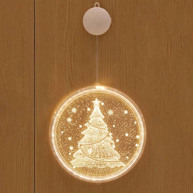 

Christmas Decoration Light LED Holiday 3D Hanging Lamp, Power:Battery(Christmas Tree)