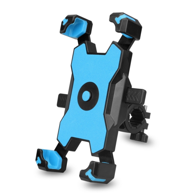 

Electric Bicycle Mobile Phone Holder Can Be Rotated 360-degree Mobile Phone Holder Four-way Adjustment Bracket for Motorcycle, Style:Handlebars(Blue)