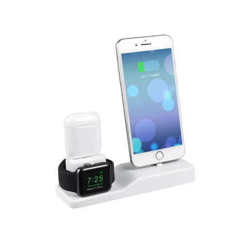 

Mobile Phone Charging Stand for iPhone / Apple Whtch 5 / AirPods Pro(White)