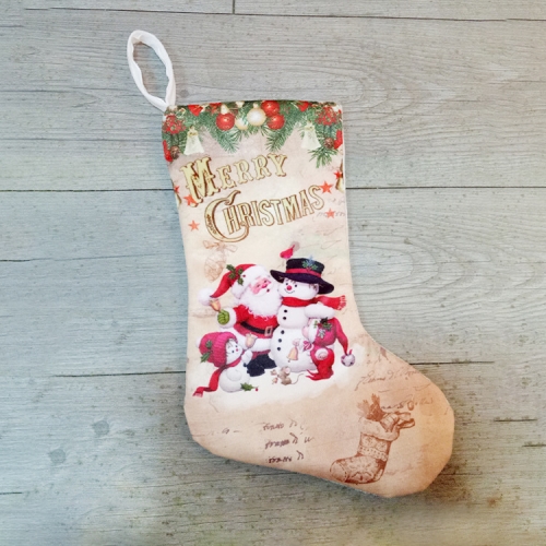 

3 PCS Christmas Stockings Pendant Christmas Decoration Gift Bag, Specification: Type A Old Man Snowman