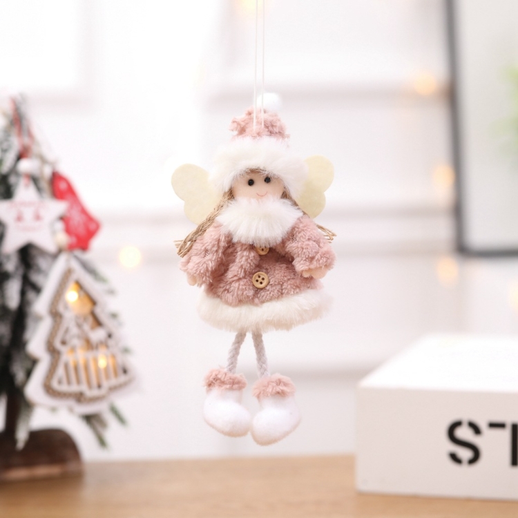 

4 PCS Christmas Decorations Creative Christmas Doll Pendant Mini Doll, Specification: Angel