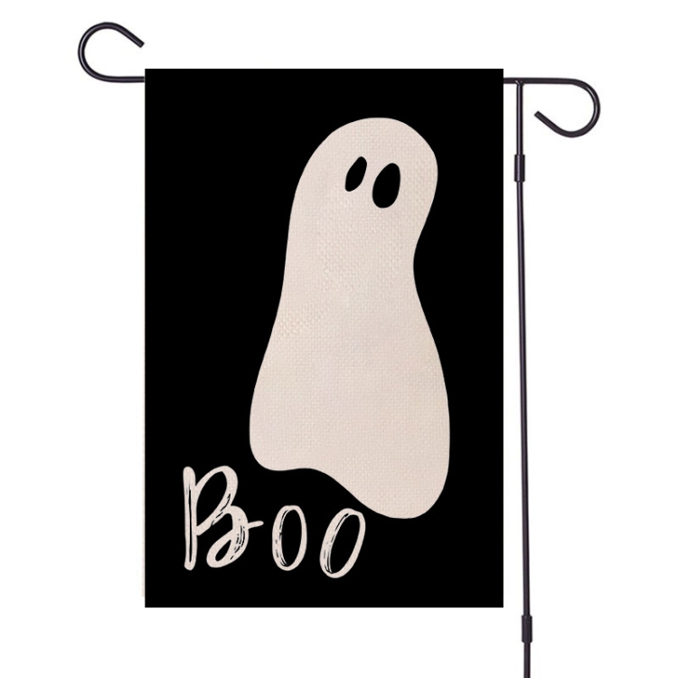 

4 PCS Halloween Garden Flag Holiday Flag Outdoor Decoration(6 Ghost)