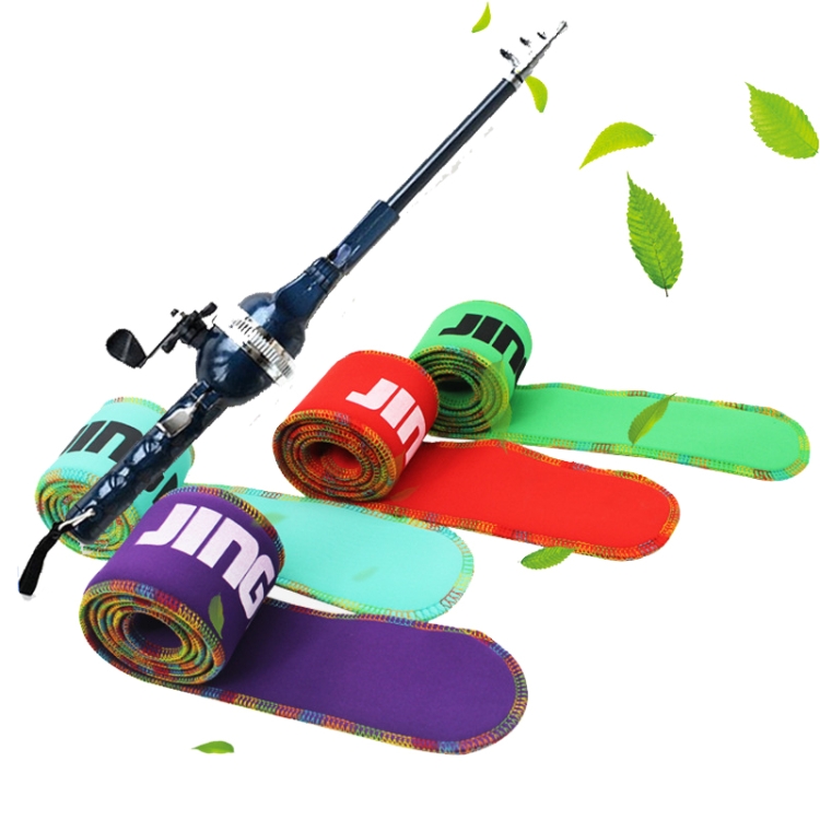

3 PCS Retractable Elastic Protection Rod Fishing Rod Bag Fishing Rod Storage Bag Thickened Long Section Fishing Rod Protection Bag, Random Color