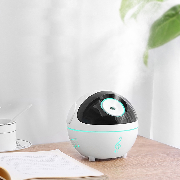 

Cute Pet USB Desktop Night Light Mute Spray Music Air Humidifier(White)