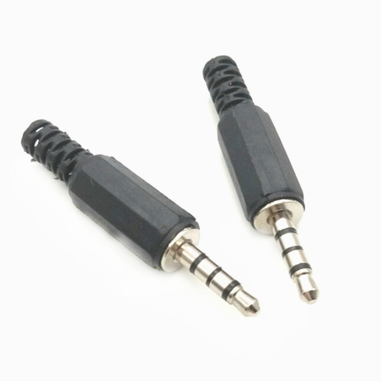 

30 PCS Headphone Plug 3.5mm Four Pole Audio Head DIY Welding Head