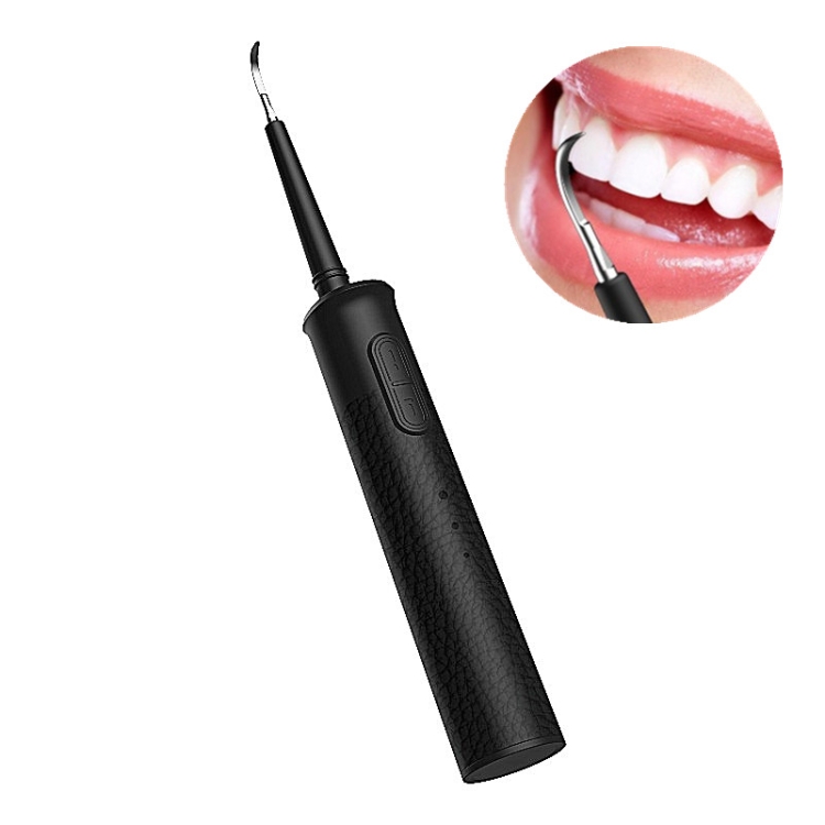 

IPX6 Waterproof Portable Dental Calculus Remover Household Electric Tooth Cleaner(Black)