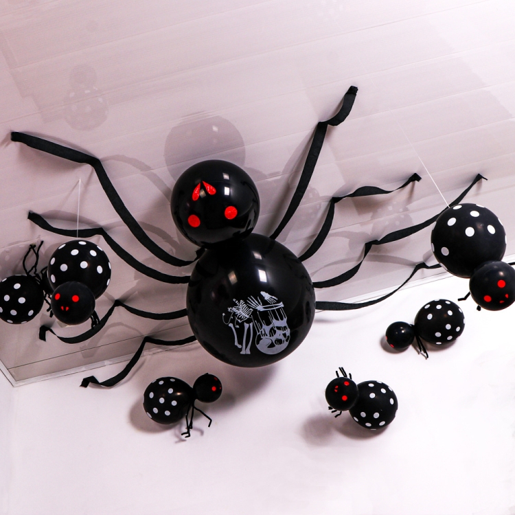 

Halloween Decoration Giant Spider Balloon Haunted House Bar Party Decoration Props(Black)