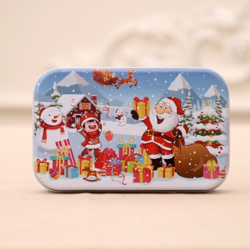 

4 PCS Christmas Wooden DIY Gift Children Handmade Santa Claus Puzzle Toy(Snow)