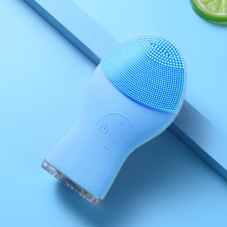 

Beauty Cleansing Instrument Electric Silicone Pore Cleaning Household Rechargeable Facial Cleansing Instrument(Blue )