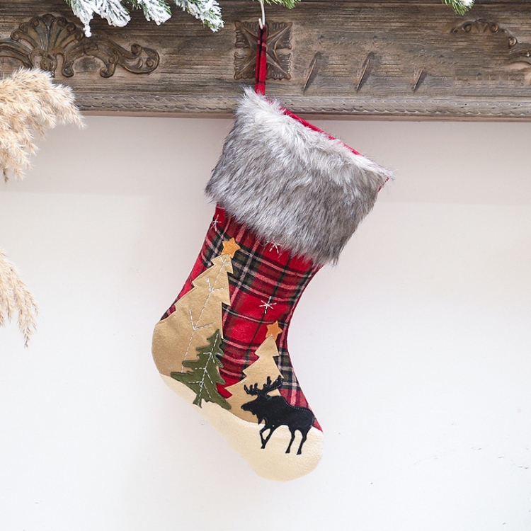 

Christmas Decorations Christmas Stockings Children Gift Bags Candy Bags(B)