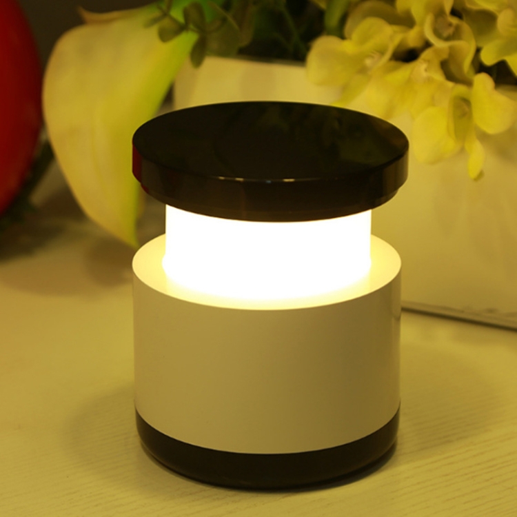 

USB Table Lamp Portable Bedside Night Light Telescopic Switch Lamp(Black)