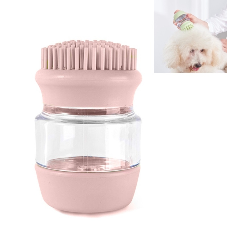 

Pet Bath Brush Silicone Multifunctional Massage Pet Supplies(Pink)