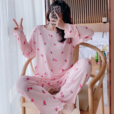 

Women Casual Home Clothes Suit, Size: L(Pink)