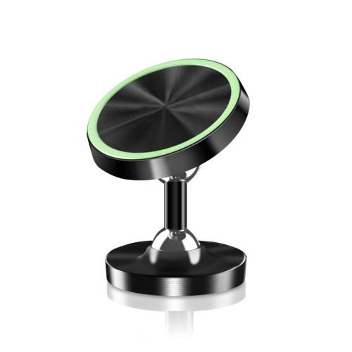 

3 PCS Car Phone Holder Alloy Magnetic Universal Dual Ball Rotating Car Phone Holder, Colour: Luminous Black