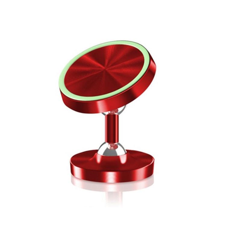 

3 PCS Car Phone Holder Alloy Magnetic Universal Dual Ball Rotating Car Phone Holder, Colour: Luminous Red